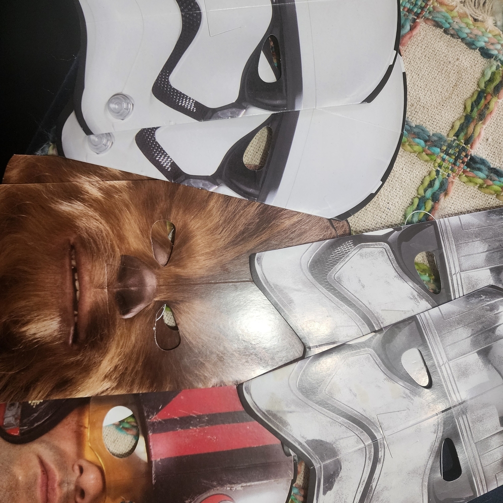 Star Wars Character Mask Collection - White, Brown, Red